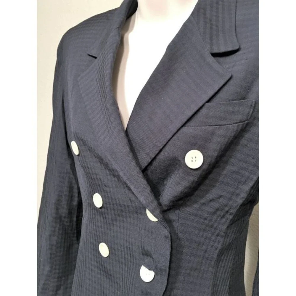 Christian Dior Authentic Size 6 Petite Vintage Navy Jacket